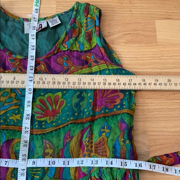 VTG 🐠 🐚 Colorful Fish dress Vibrant STUNNING - Picture 15 of 16